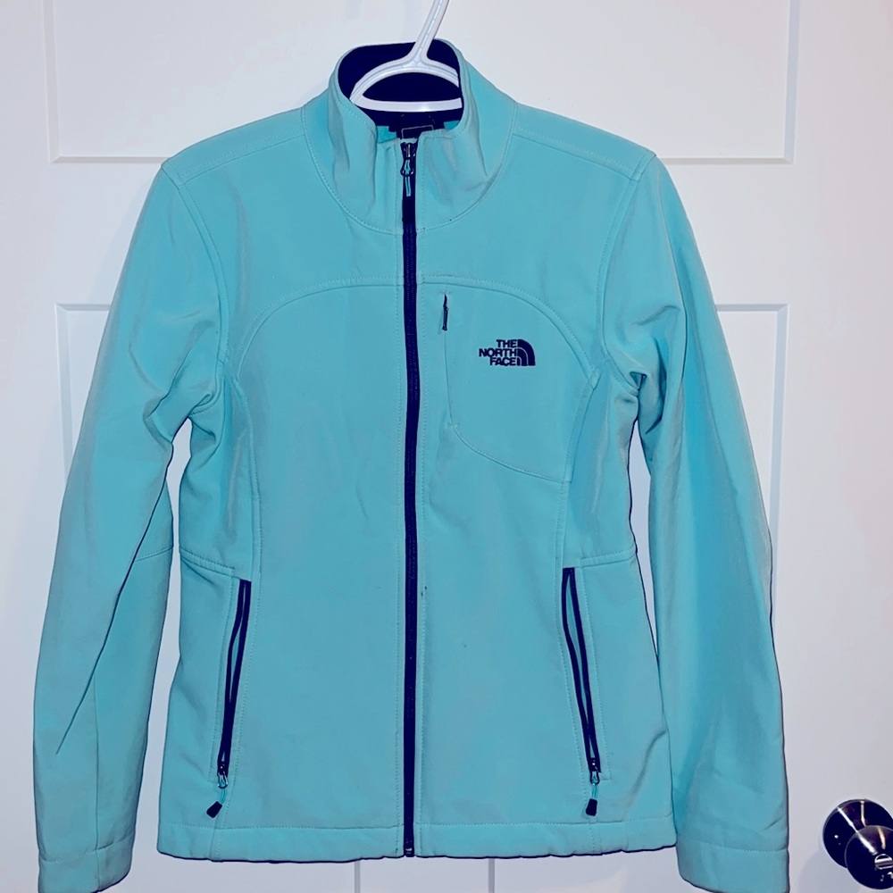 Turquoise North Face Jacket